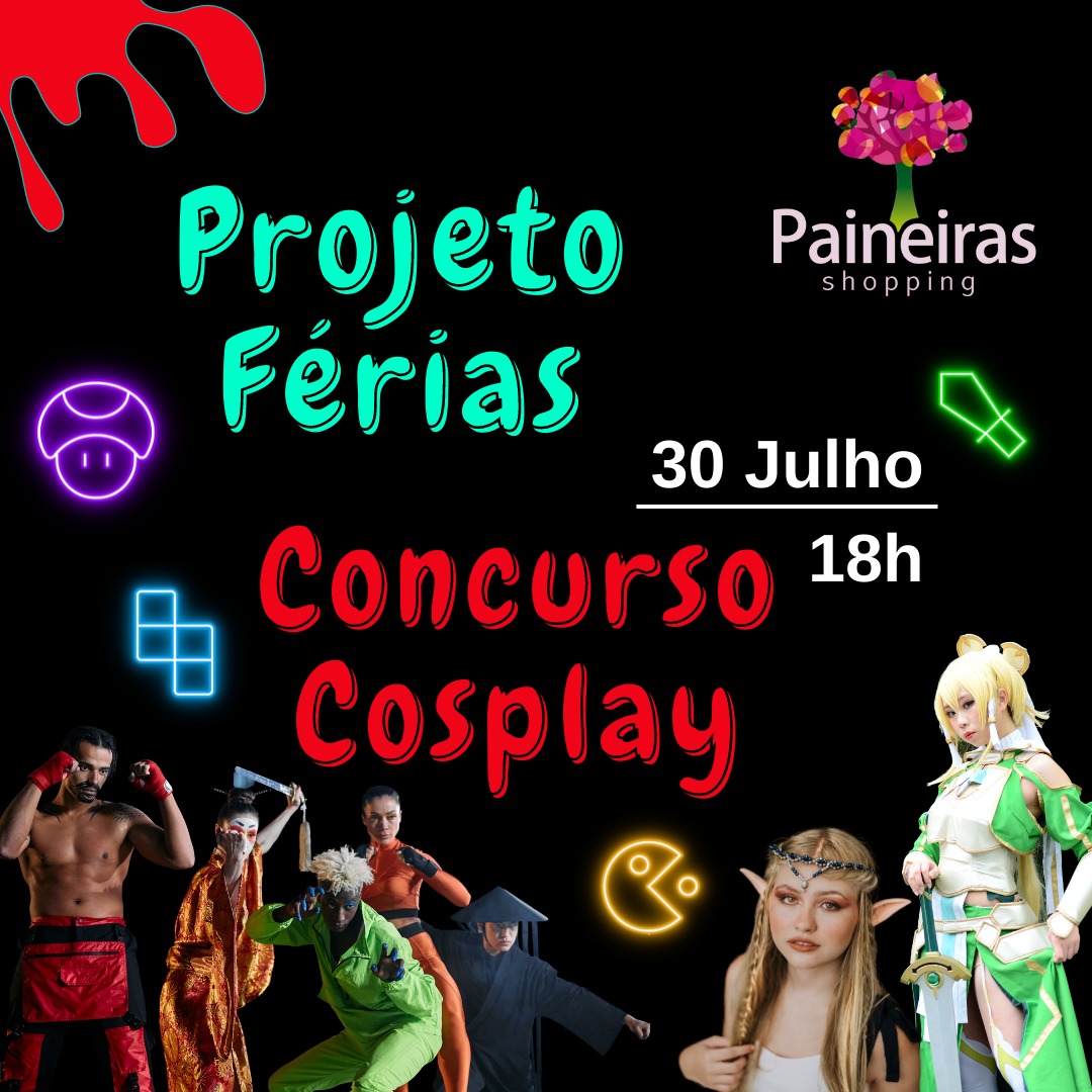 Paineiras Shopping, em Jundiaí (SP) promove concurso de cosplay