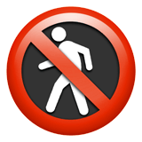 no pedestrians
